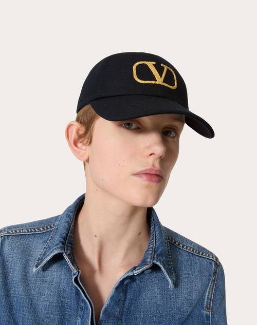 Red Valentino CAPPELLO BASEBALL VLOGO SIGNATURE IN COTONE Fornitura limitata