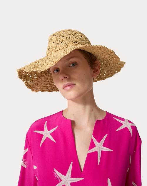 Red Valentino CAPPELLO FEDORA ESCAPE IN RAFIA Black Friday