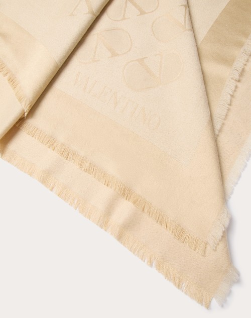 Red Valentino SCIALLE VLOGO SIGNATURE IN SETA, LANA E LUREX Comprane uno, ottenene uno gratis