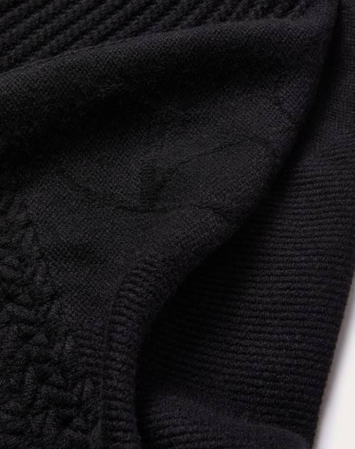 Red Valentino PONCHO VLOGO SIGNATURE IN CACHEMIRE Only for today
