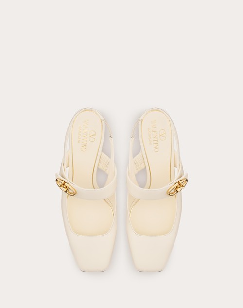 Red Valentino DÉCOLLETÉ SLINGBACK MARY-JANE VLOGO LOCKER IN VITELLO 60MM Super sconto