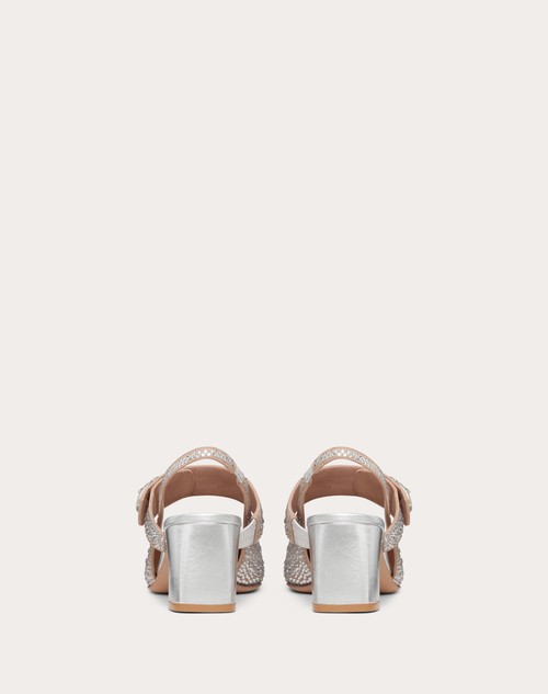 Red Valentino DÉCOLLETÉ SLINGBACK MARY-JANE VLOGO LOCKER CON CRISTALLI 60MM Enormi sconti