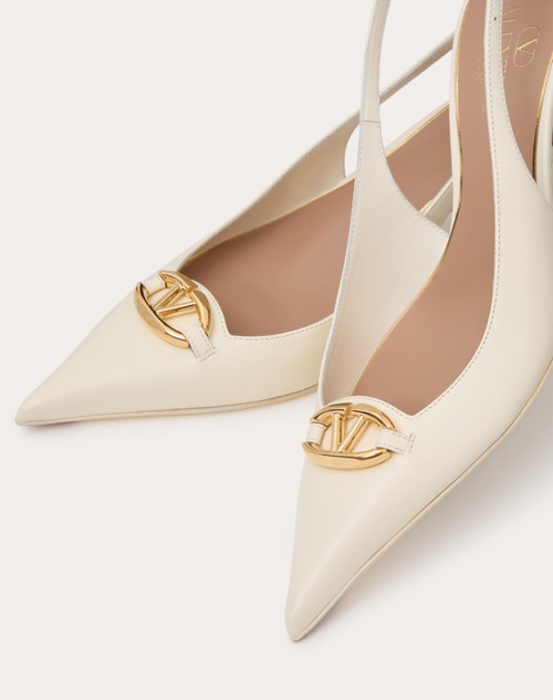 Red Valentino DÉCOLLETÉ SLINGBACK VLOGO THE BOLD EDITION IN VITELLO 60MM Trasporto libero internazionale