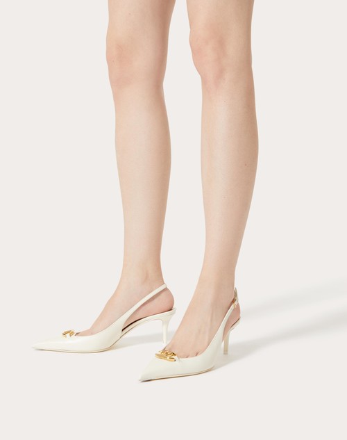 Red Valentino DÉCOLLETÉ SLINGBACK VLOGO THE BOLD EDITION IN VITELLO 60MM Trasporto libero internazionale