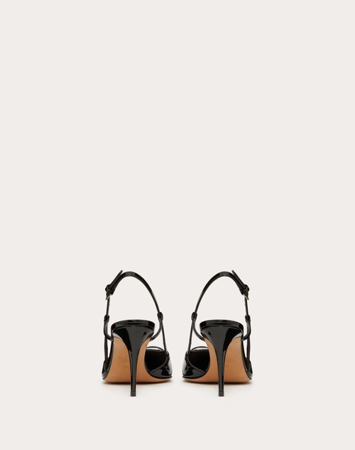Red Valentino DÉCOLLETÉ SLINGBACK VLOGO SIGNATURE IN VERNICE 80MM Duty-free
