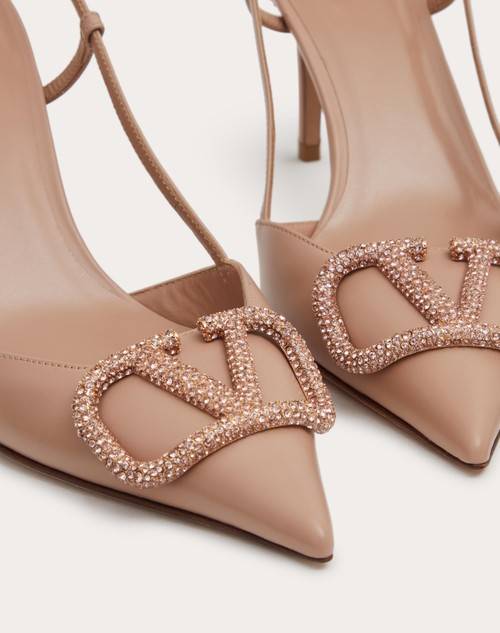 Red Valentino DÉCOLLETÉ SLINGBACK VLOGO SIGNATURE IN VITELLO 80MM Vendita