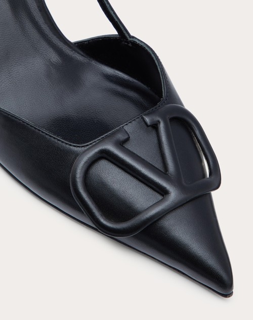 Red Valentino DÉCOLLETÉ SLINGBACK VLOGO SIGNATURE IN VITELLO 80MM Spedizione Gratuita