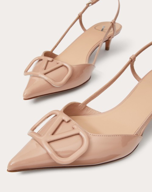 Red Valentino DÉCOLLETÉ SLINGBACK VLOGO SIGNATURE IN VERNICE 40MM Soddisfazione Garantita