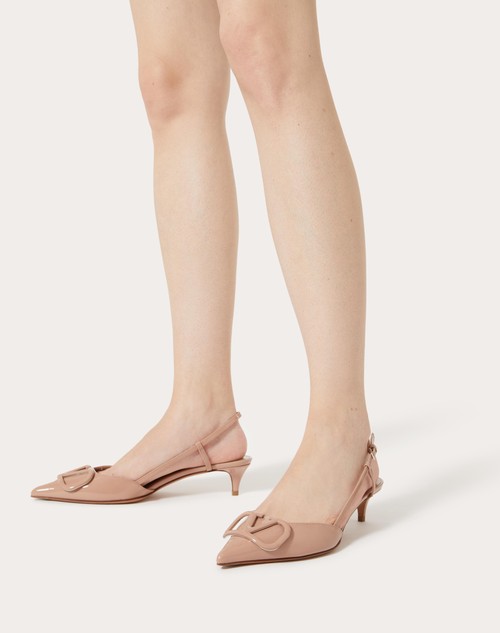 Red Valentino DÉCOLLETÉ SLINGBACK VLOGO SIGNATURE IN VERNICE 40MM Soddisfazione Garantita