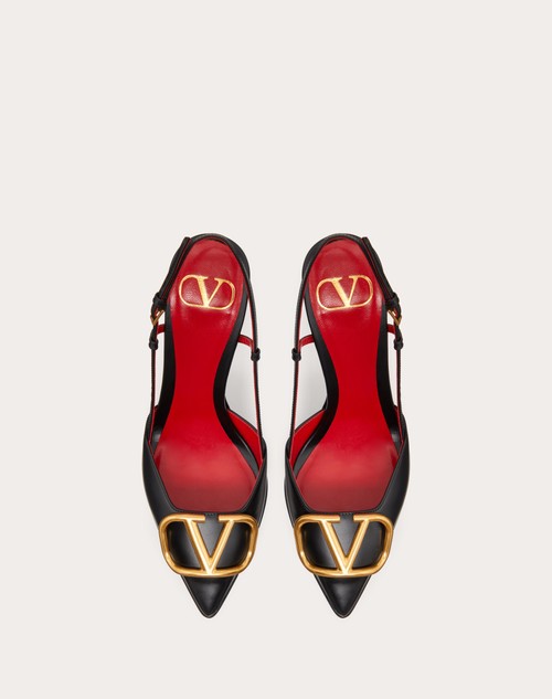 Red Valentino DÉCOLLETÉ SLINGBACK CON PLATEAU VLOGO SIGNATURE IN VITELLO 120MM Consegna Veloce