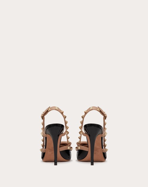 Red Valentino DÉCOLLETÉ SLINGBACK ROCKSTUD BOW IN VERNICE 100MM Affare Del Giorno