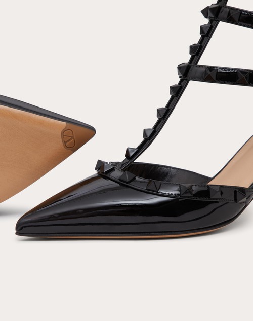 Red Valentino DÉCOLLETÉ ROCKSTUD IN VERNICE CON CINTURINI E BORCHIE IN TONO 65MM Convenienza