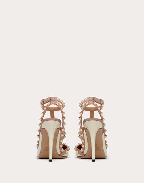 Red Valentino DÉCOLLETÉ ROCKSTUD IN VERNICE CON CINTURINI 100MM Offerta