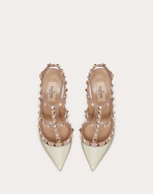 Red Valentino DÉCOLLETÉ ROCKSTUD IN VERNICE CON CINTURINI 100MM Offerta