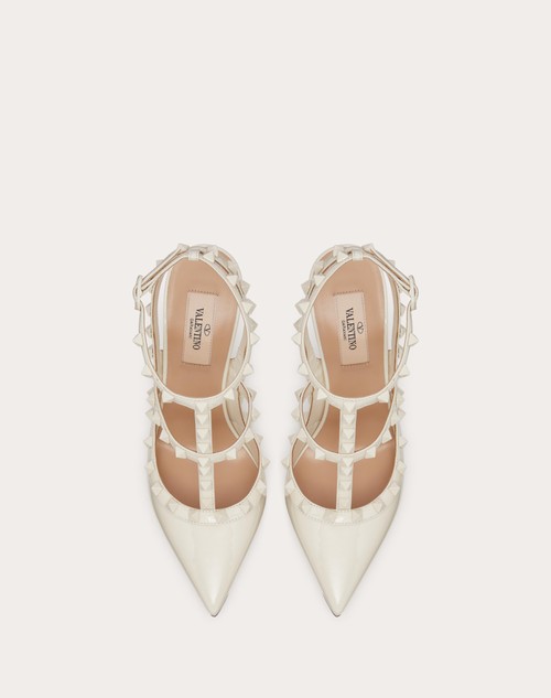 Red Valentino DÉCOLLETÉ ROCKSTUD IN VERNICE CON CINTURINI E BORCHIE IN TONO 100MM Outlet
