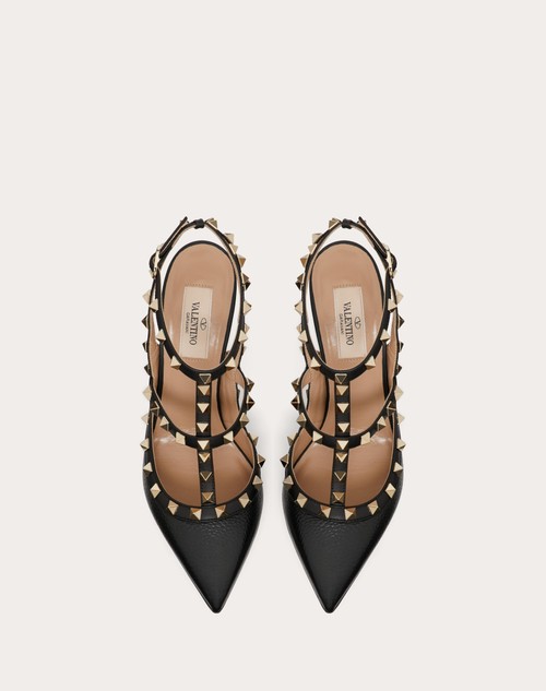 Red Valentino DÉCOLLETÉ ROCKSTUD IN VITELLO GRANATO CON CINTURINI 100MM Hotsell