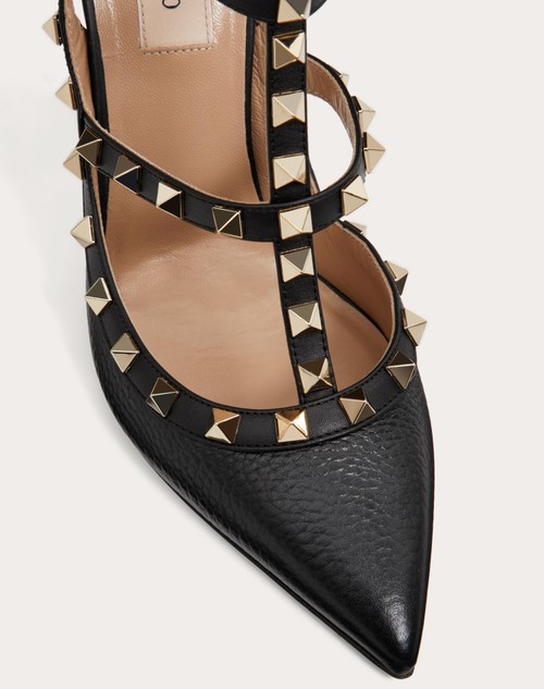 Red Valentino DÉCOLLETÉ ROCKSTUD IN VITELLO GRANATO CON CINTURINI 100MM Hotsell