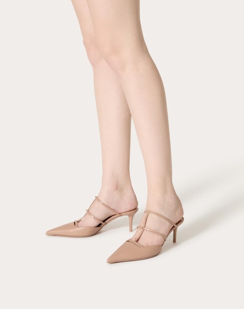 Red Valentino MULE ROCKSTUD WISPY IN VITELLO 60MM Vendita Economica