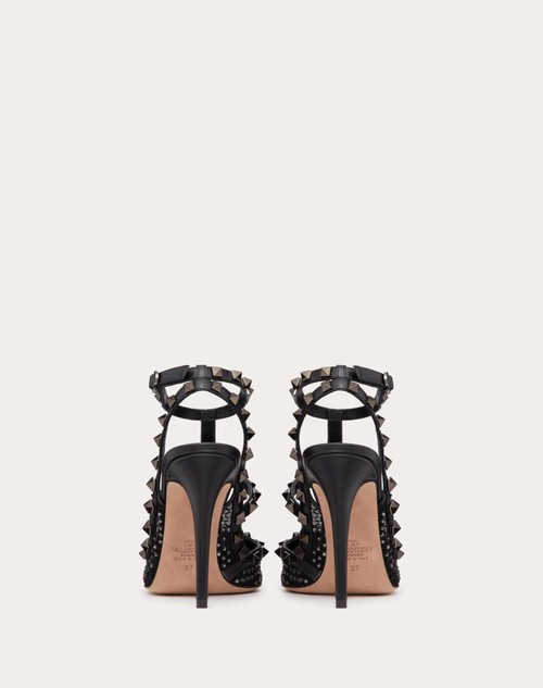 Red Valentino DÉCOLLETÉ ROCKSTUD IN RETE CON CRISTALLI E CINTURINI 100MM Vendite Flash