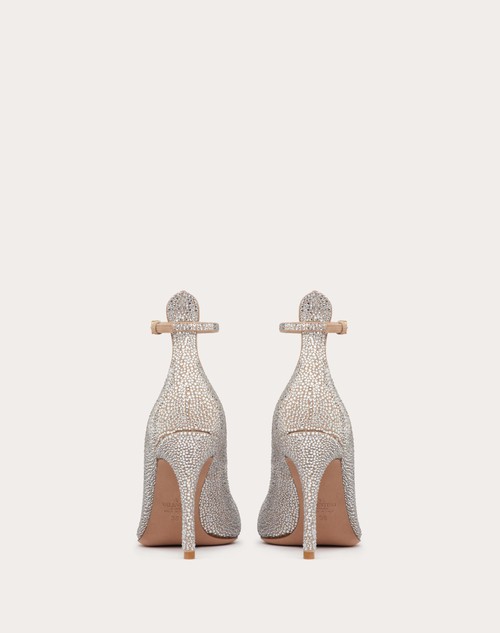 Red Valentino DÉCOLLETÉ VALENTINO GARAVANI TAN-GO CON CRISTALLI 100MM Nuova