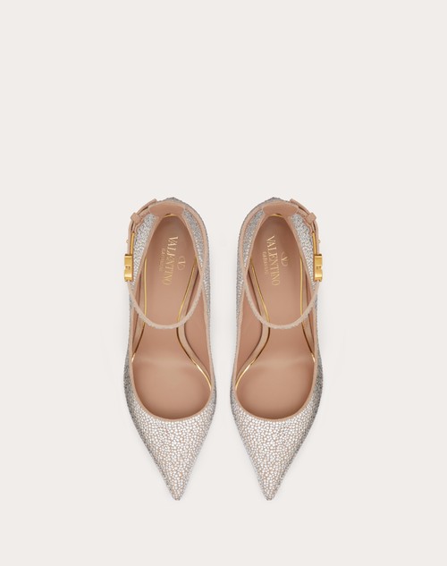 Red Valentino DÉCOLLETÉ VALENTINO GARAVANI TAN-GO CON CRISTALLI 100MM Nuova
