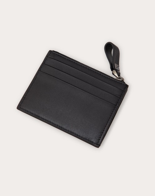 Red Valentino PORTACARTE ROCKSTUD IN VITELLO CON ZIP Negozio online di fabbrica