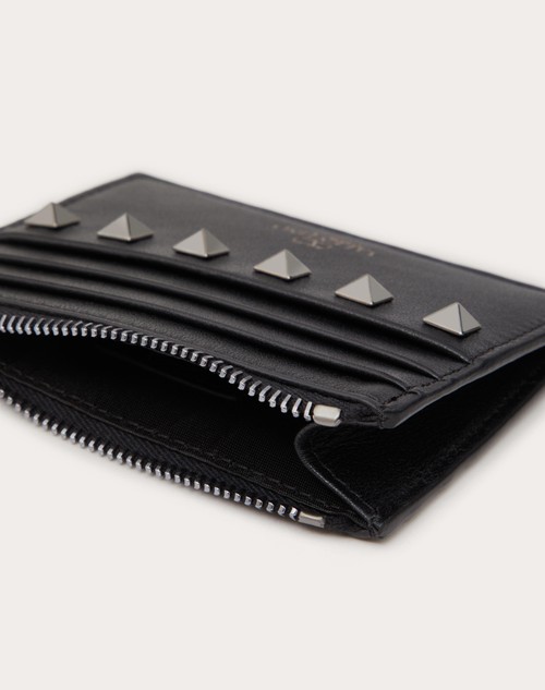 Red Valentino PORTACARTE ROCKSTUD IN VITELLO CON ZIP Negozio online di fabbrica