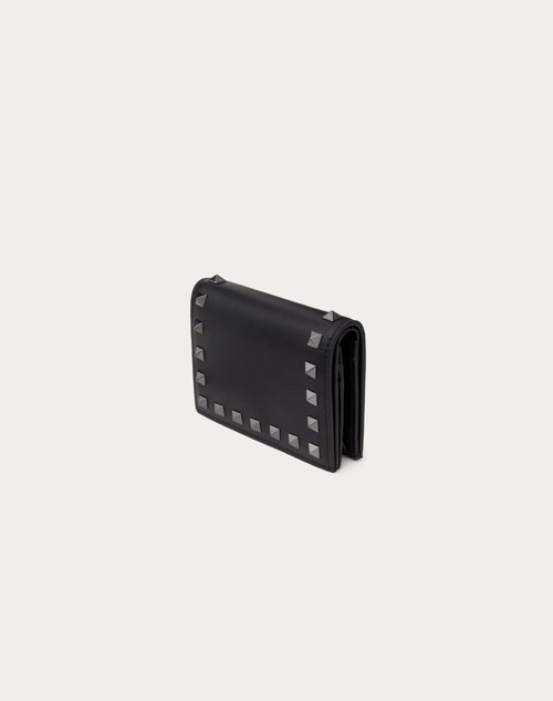 Red Valentino PORTAFOGLIO PICCOLO ROCKSTUD IN VITELLO Prezzo di fabbrica