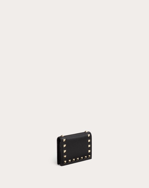 Red Valentino PORTAFOGLIO PICCOLO ROCKSTUD IN VITELLO GRANATO Offerta Pasqua