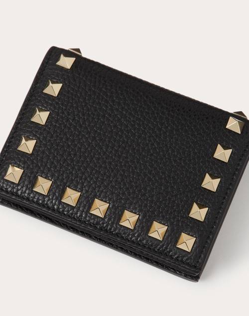 Red Valentino PORTAFOGLIO PICCOLO ROCKSTUD IN VITELLO GRANATO Offerta San Valentino
