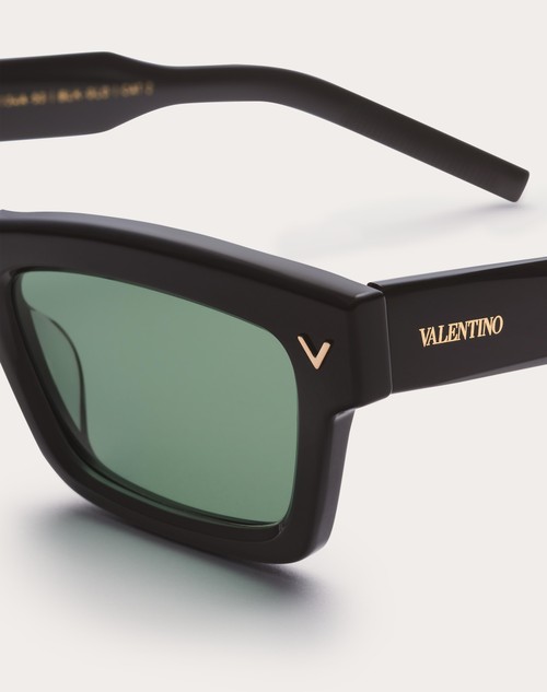 Red Valentino V-SHARP OCCHIALE RETTANGOLARE IN ACETATO Ultimi tre giorni