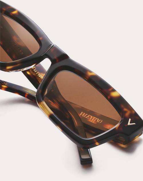 Red Valentino V-SHARP OCCHIALE RETTANGOLARE IN ACETATO ACQUISTA ORA