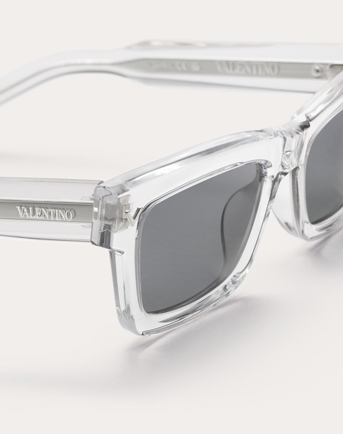 Red Valentino V-SHARP OCCHIALE RETTANGOLARE IN ACETATO Latest stili