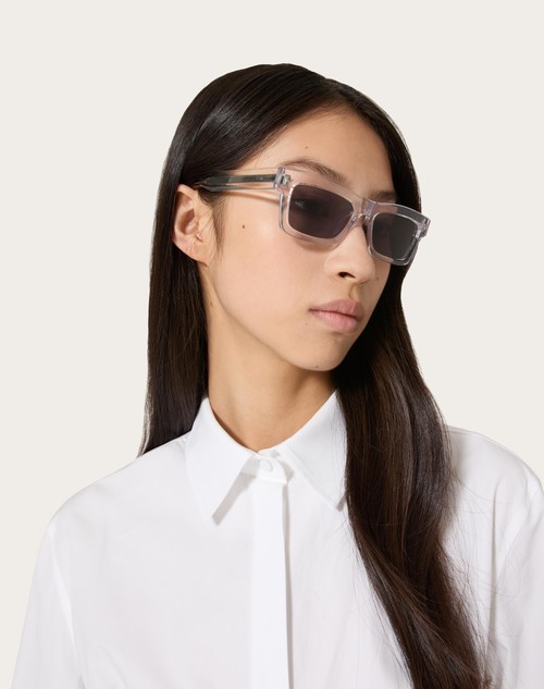 Red Valentino V-SHARP OCCHIALE RETTANGOLARE IN ACETATO Latest stili