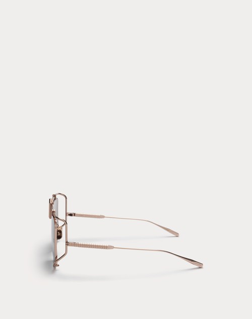 Red Valentino V - LIGHT OCCHIALE SQUADRATO OVERSIZE IN TITANIO Fino al 60% di sconto