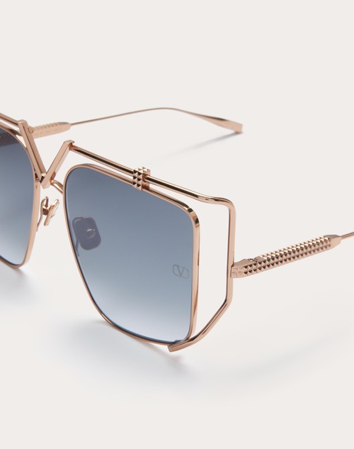 Red Valentino V - LIGHT OCCHIALE SQUADRATO OVERSIZE IN TITANIO Fino al 60% di sconto