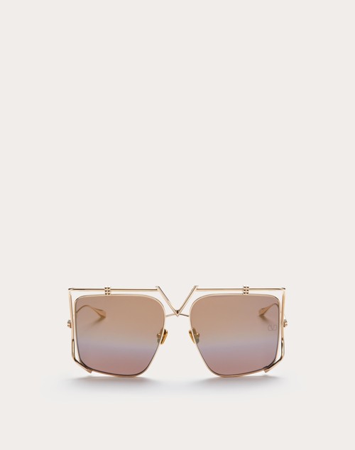 Red Valentino V - LIGHT OCCHIALE SQUADRATO OVERSIZE IN TITANIO