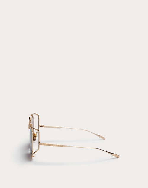 Red Valentino V - LIGHT OCCHIALE SQUADRATO OVERSIZE IN TITANIO Fino al 65% di sconto