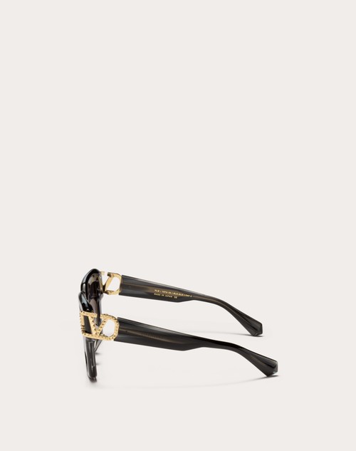 Red Valentino I - OCCHIALE DA SOLE SQUADRATO IN ACETATO CON VLOGO Fino al 55% di sconto