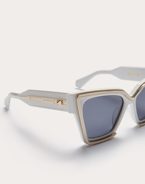 Red Valentino V - GRACE OCCHIALE CAT-EYE OVERSIZE IN ACETATO CON DETTAGLI IN TITANIO Discount Store per i nuovi prodotti