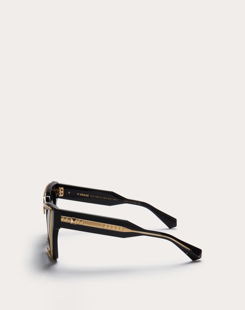 Red Valentino V - GRACE OCCHIALE CAT-EYE OVERSIZE IN ACETATO CON DETTAGLI IN TITANIO Solo un giorno rimasto