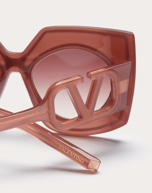 Red Valentino V - SOUL OCCHIALE A FARFALLA SQUADRATO OVERSIZE IN ACETATO Enormi sconti