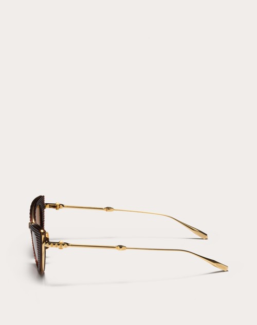 Red Valentino VIII - OCCHIALE DA SOLE CAT-EYE IN TITANIO E POLIAMMIDE CON STUD Sconti questo mese