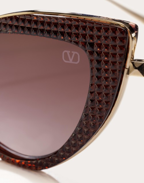 Red Valentino VIII - OCCHIALE DA SOLE CAT-EYE IN TITANIO E POLIAMMIDE CON STUD Sconti questo mese