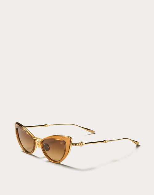 Red Valentino VIII - OCCHIALE DA SOLE CAT-EYE IN TITANIO E ACETATO CON STUD 2025