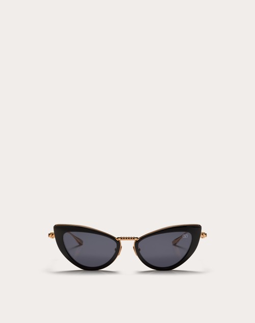 Red Valentino VIII - OCCHIALE DA SOLE CAT-EYE IN TITANIO E ACETATO CON STUD Italy