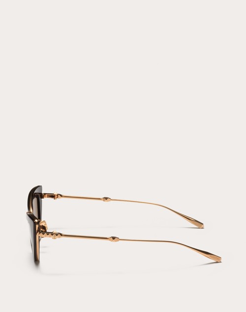 Red Valentino VIII - OCCHIALE DA SOLE CAT-EYE IN TITANIO E ACETATO CON STUD Italy