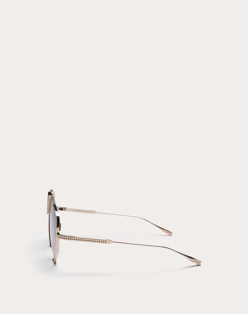 Red Valentino V - HEXAGON OCCHIALE PILOT OVERSIZE IN TITANIO Qualità