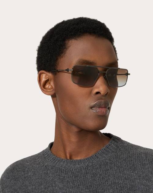 Red Valentino VI - OCCHIALE RETTANGOLARE IN METALLO Soddisfazione Garantita