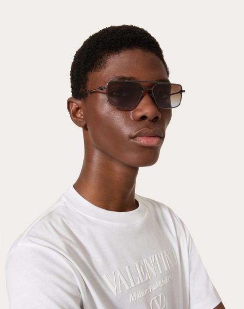 Red Valentino VI - OCCHIALE RETTANGOLARE IN METALLO Soddisfazione Garantita